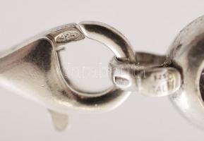 Ezüst pancer  karlánc, Ag., nettó: 26,3gr, jelzett, 22,5cm / Silver flat link bracelet, Ag, net. 26,...