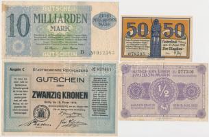 Németország / Weimari Köztársaság 1918-1923. 5db klf szükségpénz, közte Duisburg, Reichenberg T:III Germany / Weimar Republic 1918-1923. 5pcs of diff necessity notes, including Duisburg, Reichenberg C:F