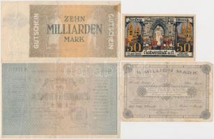Németország / Weimari Köztársaság 1918-1923. 5db klf szükségpénz, közte Duisburg, Reichenberg T:III
...