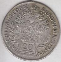 Csehország / történelmi tartomány 1758. 20kr Ag "I. Ferenc" Prága T:2-,3 kis ph. Bohemia 1758. 20 Kreuzer Ag "Franz I" Prague C:VF,F small edge error Krause KM# 768