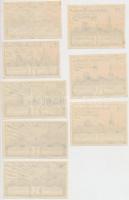 Németország / Weimari Köztársaság / Stade 1920. 10pf (2x) + 25pf (3x) + 50pf (3x) T:I-,II
Germany /...