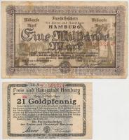 Németország / Weimari Köztársaság / Hamburg 1923. 5db kfl T:III
Germany / Weimar Republic / Hamburg...