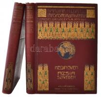 Sven Hedin: Ázsia szívében. Tízezer kilométernyi úttalan utazás. 1-2. köt. Bp., 1906, Lampel. Első kiadás! Kopottas kiadói egészvászon sorozatkötésben.