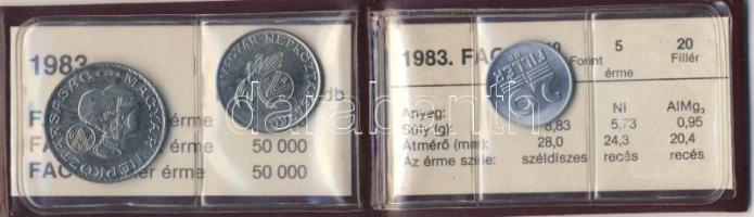 1983. 20f+5Ft+10Ft "FAO" T:BU Eredeti tokban, tanúsítvánnyal!