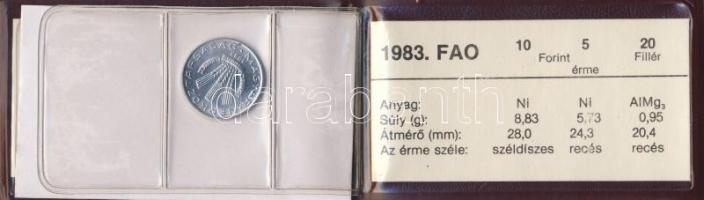 1983. 20f+5Ft+10Ft "FAO" T:BU Eredeti tokban, tanúsítvánnyal!