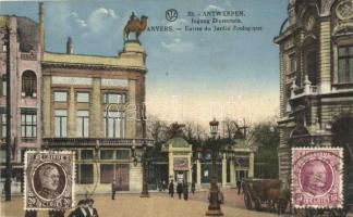 Antwerpen, Anvers; Entree du Jardin Zoologique / Zoo entrance, TCV card (EK)