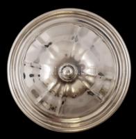 Ezüst cukortartó levehető tetővel, Ag., nettó: 126,4gr, jelzett, cca 10x10cm /Silver sugar bowl with...