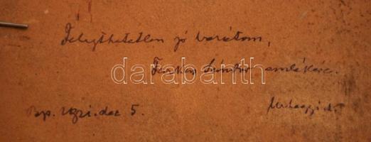 Urhegyi Alajos (1871-?): Alföldi táj. Olaj, karton jelzett (hátoldalán), keretben, 17×23 cm