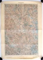 cca 1915 Vegyes térkép tétel: Wien, Badweis, Pristina, Turka, különböző minőségben, cca 65x45cm