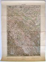 cca 1915 Vegyes térkép tétel: Wien, Badweis, Pristina, Turka, különböző minőségben, cca 65x45cm