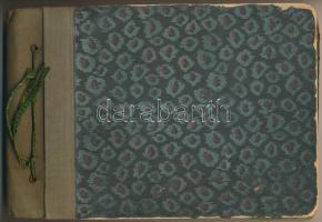 cca 1930-1950 Családi fotóalbum, néhány cserkész fotóval, ünnepélyről készült fotóval, főként 9x6 cm...