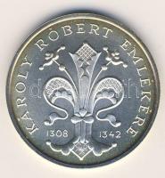 1992. 500Ft Ag "Károly Róbert" T:BU Eredeti díszdobozban, tanúsítvánnyal!