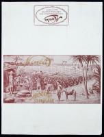 3 db háború előtti csokoládépapír minta