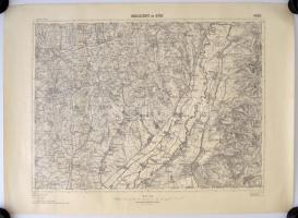 cca 1930 Vegyes térkép tétel, 5db: Füzér, Sárospatak, Abaújszántó, Tokaj, Szikszó, 47x63cm