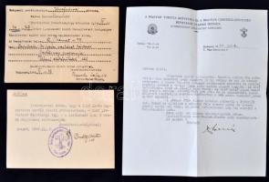 12 db cserkész vonatkozású levél különböző fejléces és grafikus papírokon