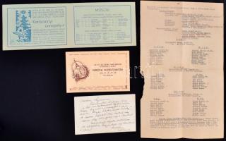 12 db cserkész vonatkozású levél különböző fejléces és grafikus papírokon