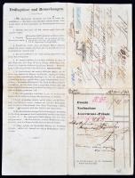 1842 DDSG fuvarlevél / 
1842 DDSG Bill of freight