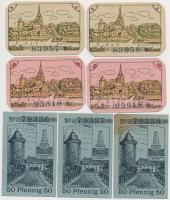 Németország / Weimari Köztársaság / Dannenberg 1920. 5pf (2x) sorszámkövetők + 10pf (2x) sorszámköve...