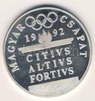 1992. "Olimpia-vívás" Ag emlékérem 31,21g T:PP