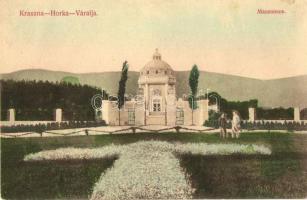 Krasznahorkaváralja, Krásnohorské Podhradie; Mauzóleum, kiadja Fuchs Adolf / mausoleum