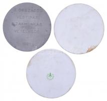 1968. "Vegyipari Műszaki Fejlesztési Konferencia Veszprém - KISZ" bisquit porcelán érem (8...