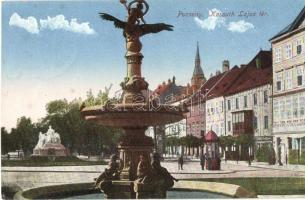 Pozsony, Pressburg, Bratislava; Kossuth Lajos tér, Központi Sörcsarnok / square, beer hall (EB)
