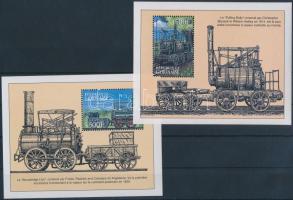 Mozdonyok 2 klf blokk Locomotives 2 diff blocks