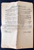 1946 A magyar államrendőrség budapesti rendőr őrségének főparancsnokságának napi parancsa 12 gépelt ...