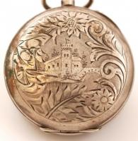 Ezüst zsebóra tokok, hibás, hiányos órák, Ag.,bruttó:137,9gr., egy részük jelzett, nem  működik,6db