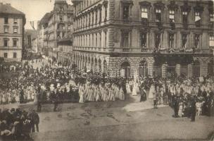 1915 Budapest, a Katolikus Népszövetség könyörgő körmenete (EB)