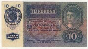 1915. 10K piros, függőleges "Deutschösterreich" fny-sal + hamis román ellenbélyegzővel T:I...