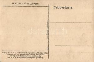 1916 Német katonák az orosz fronton tábori vonattal, I. világháború / WWI German soldiers at the Rus...