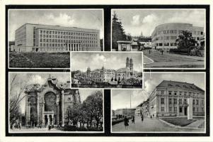 Ungvár, Uzhorod; Zsinagóga, a volt Parlament, Postapalota / synagouge, the former Parliament, Post office, 1938 Ungvár visszatért So. Stpl.