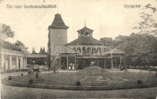 Szobránc-gyógyfürdő, gyógykút; Halász Sándor fényképész / spa, fountain