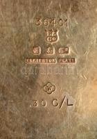 Elkington Plate kiöntő, jelzett, ezüstözött alpakka, m:11 cm