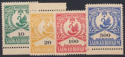 1922 4 db klf Sarkad városi okmánybélyeg (~12.000)