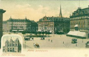 Mainz with railway-station