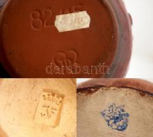 Vegyes kerámia tétel: váza, szenteltvíztartó, mind jelzett és hibátlan