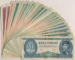 30db-os vegyes magyar forint bankjegy tétel T:vegyes