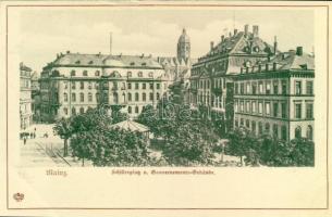 Mainz, Schillerplatz und Gouvernements Gebäude
