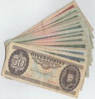 26db-os vegyes magyar forint bankjegy tétel T:vegyes