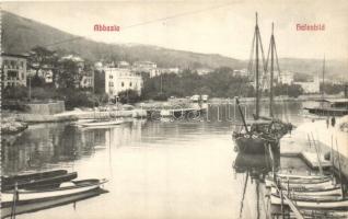 Abbazia, Hafenbild / port, ships (EK)