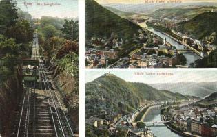 Bad Ems, Malbergbahn, Lahn / funicular, river (EK)