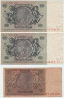 Német Birodalom 1910. 1000M + Weimari Köztársaság 1929. 20M (4x) + Német 3. Birodalom 1933. 50M (2x)...