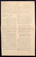 1933 A Tábor c. jogász újság első, induló száma