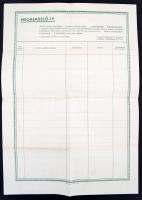 cca 1938 Felvidékünk - Honvédségünk c. könyv megrendelő íve. Nagyméretű nyomtatvány, térképpel és gr...