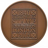 Nagy-Britannia 2015. "Europhilex Bélyegkiállítás London 1840-2015" Br emlékérem dísztokban...