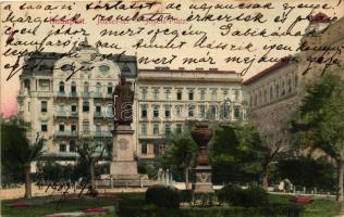 Budapest V. József Nádor tér, szobor; Taussig A.