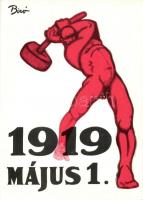 15 db MODERN, reprint motívum képeslap, a Tanácsköztársaság 1918-1919 propaganda plakátjai / 15 mode...