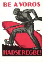 15 db MODERN, reprint motívum képeslap, a Tanácsköztársaság 1918-1919 propaganda plakátjai / 15 mode...